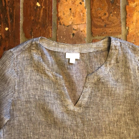 Pure Jill 100% linen textured tunic szXS - Picture 3 of 9